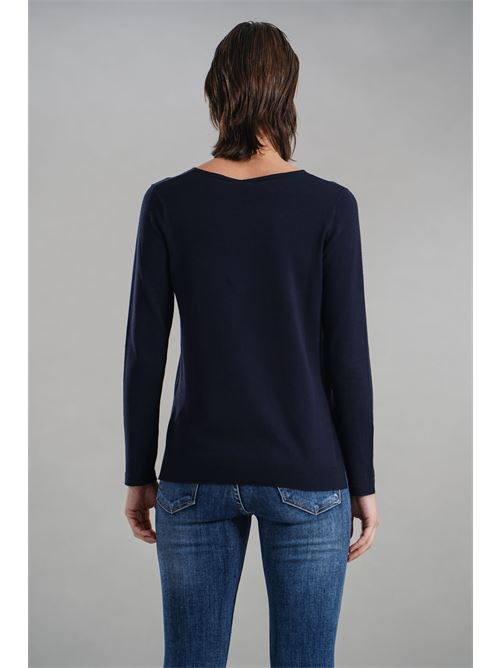 Maglia in viscosa Maida Mila Milano | M1094BLU